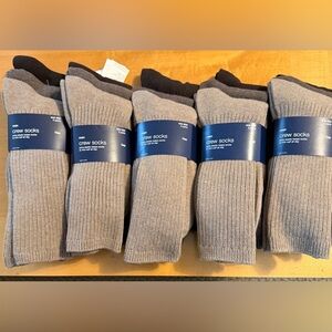 BULK 15 Pairs NWT Gap Men’s Crew Socks - 90% Cotton Earth Tones